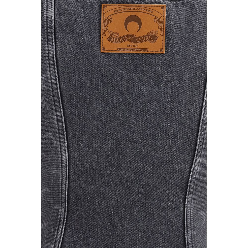 Gray Cotton Casual Dress