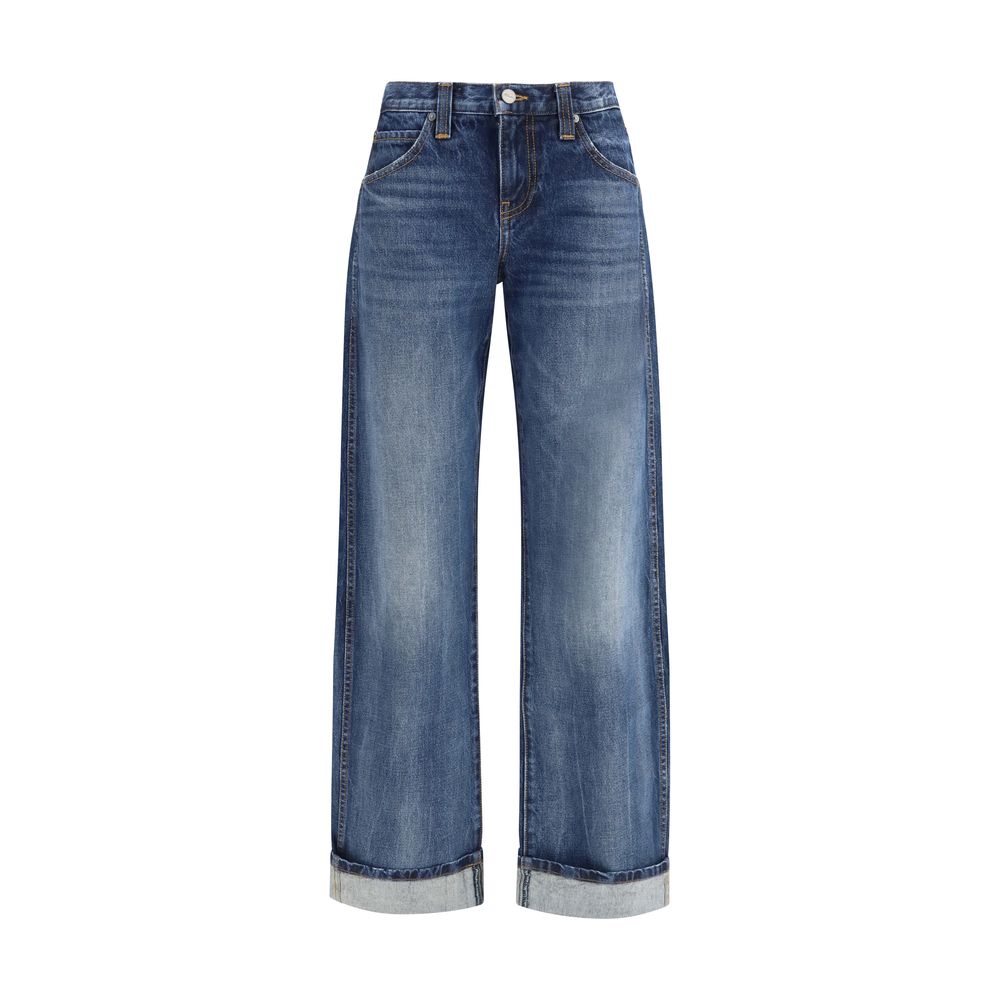 Blue Cotton Jeans Denim