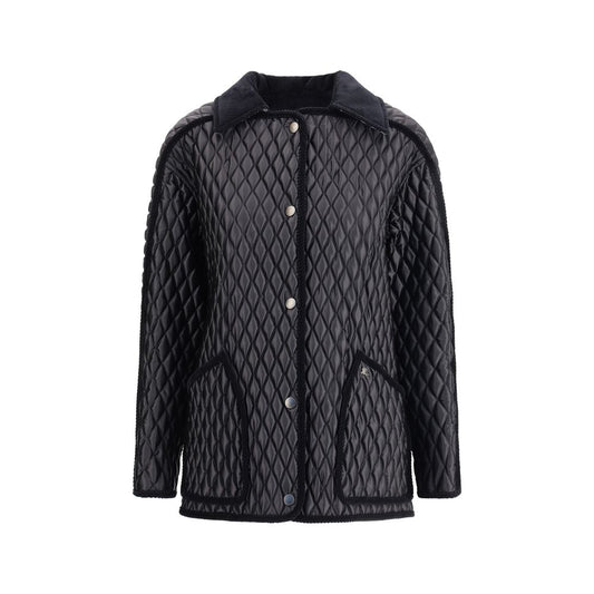 Black Polyamide Full-Length Jacket