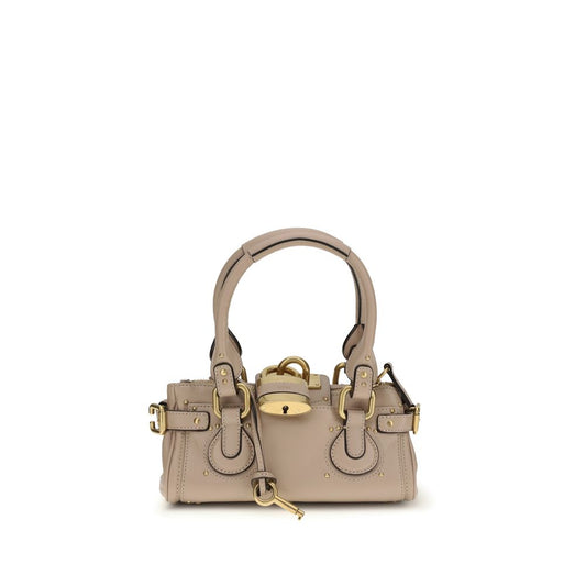Beige Calf Leather Bos Taurus Shoulder Bag