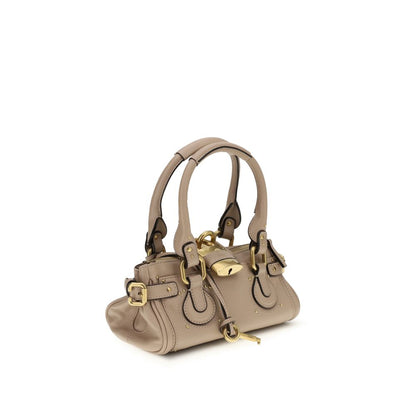 Beige Calf Leather Bos Taurus Shoulder Bag