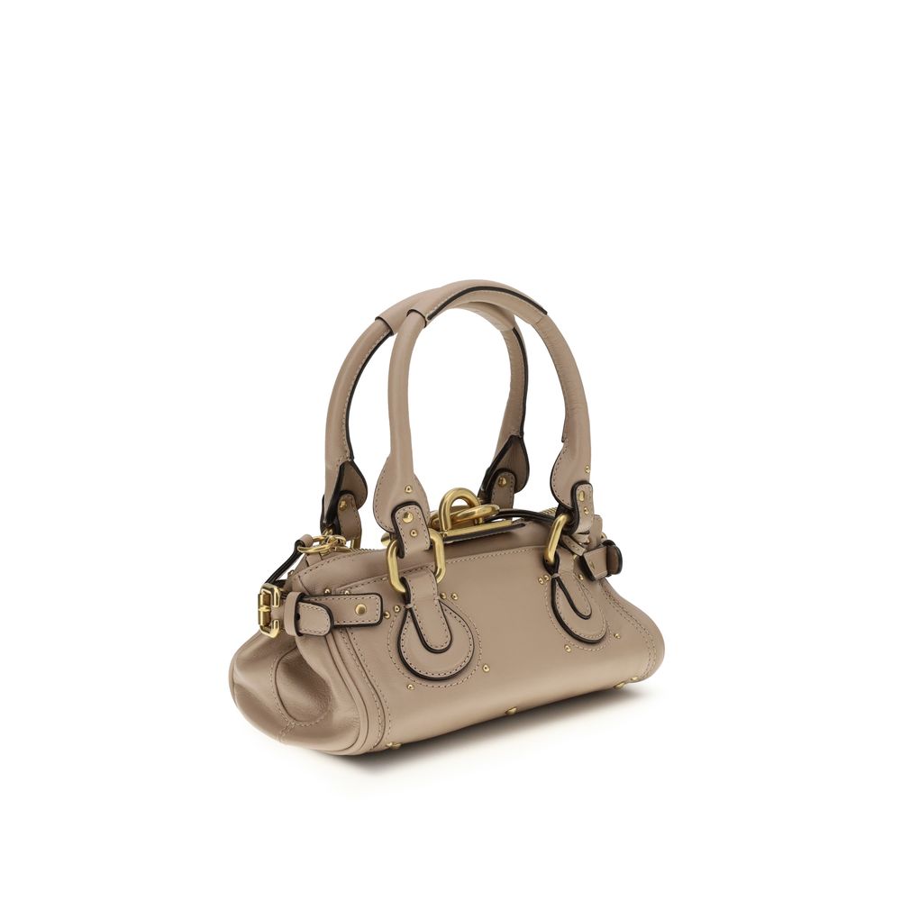 Beige Calf Leather Bos Taurus Shoulder Bag