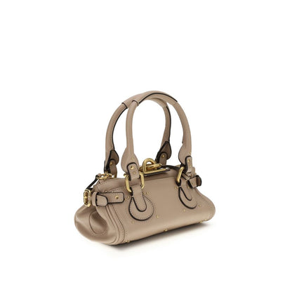 Beige Calf Leather Bos Taurus Shoulder Bag