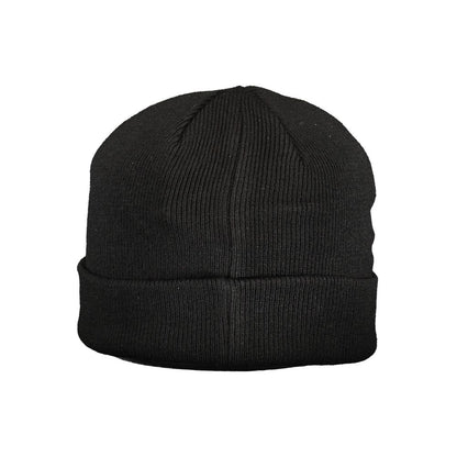 Black Polyacrylic Men Cap