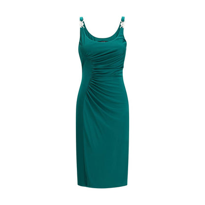 Green Viscose Casual Dress