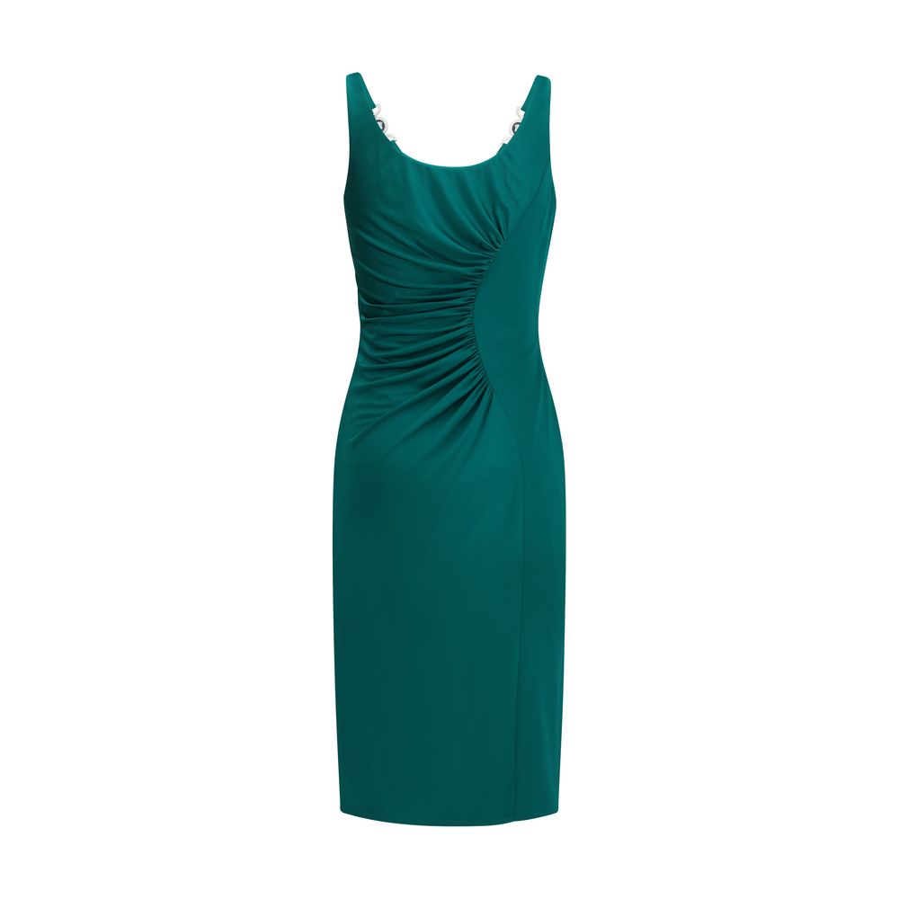Green Viscose Casual Dress