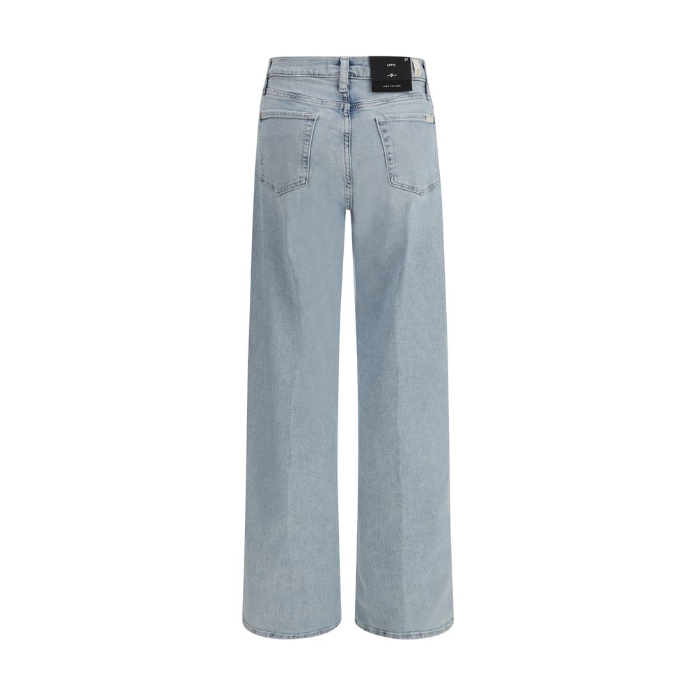 Light Blue Cotton Relaxed Fit Jeans