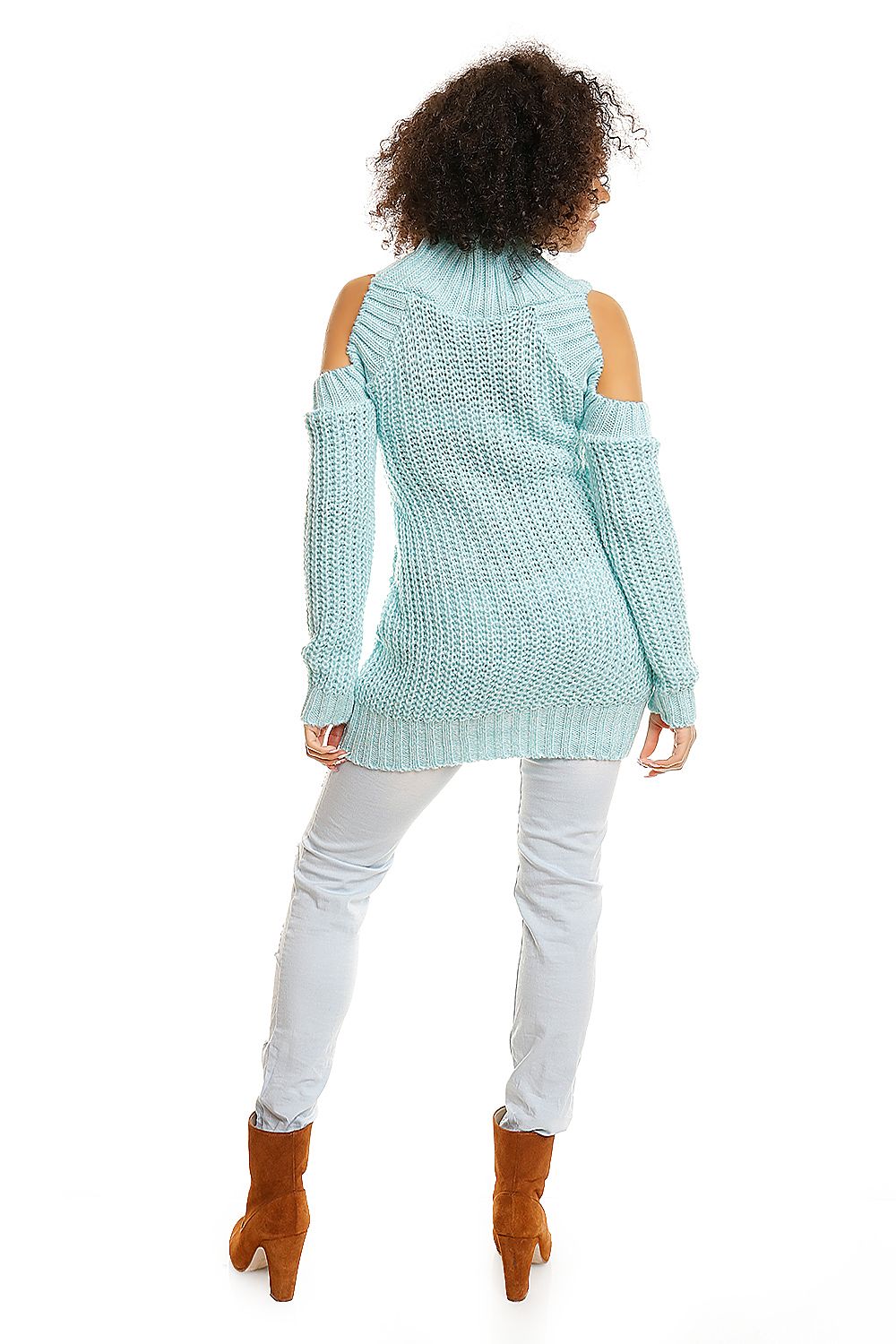 Hard-knitted jumper model 84344 PeeKaBoo