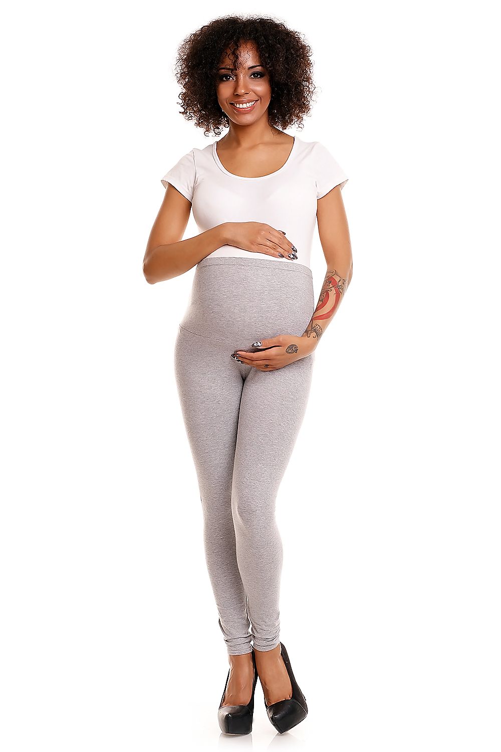 Maternity leggings model 84438 PeeKaBoo