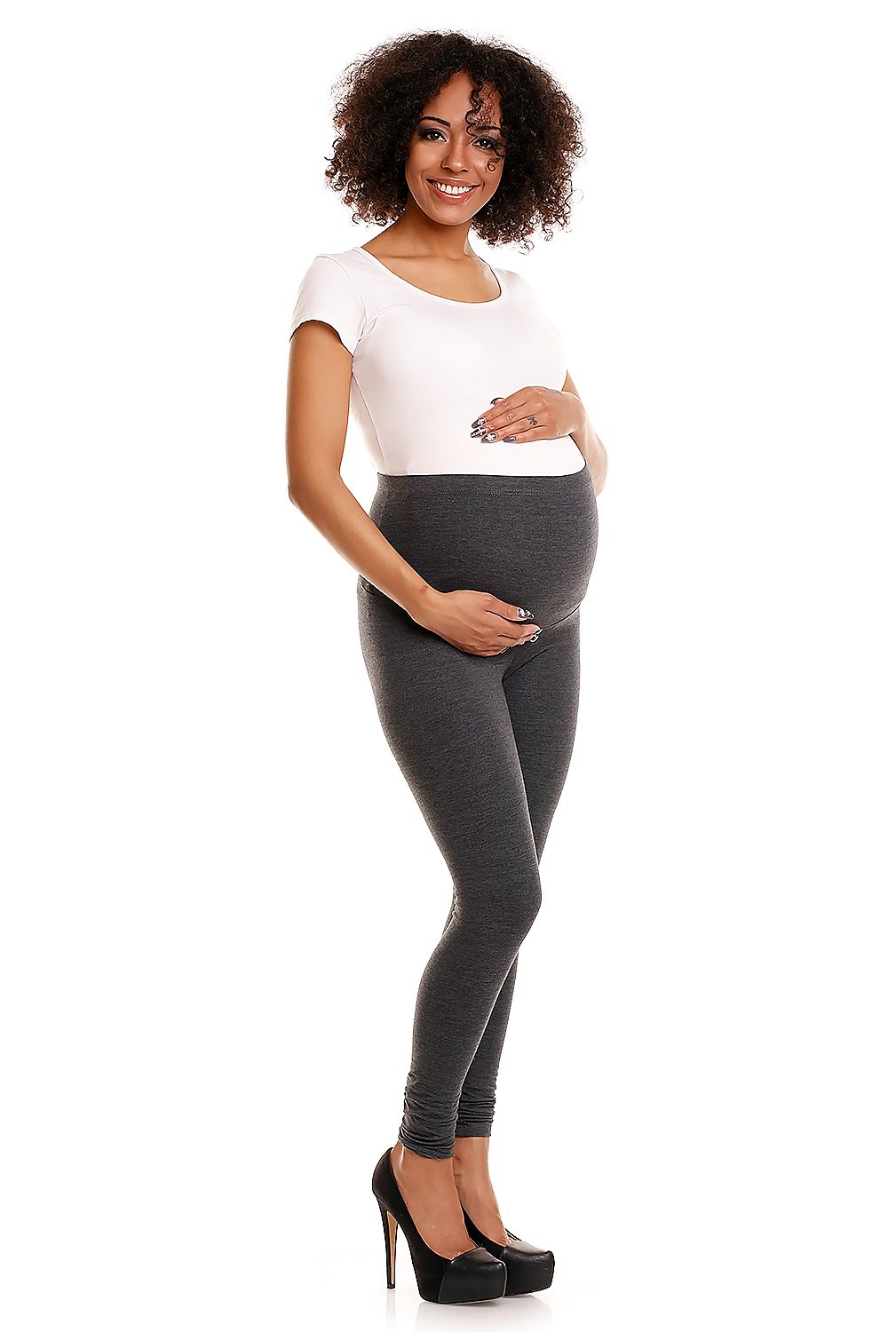 Maternity leggings model 84438 PeeKaBoo