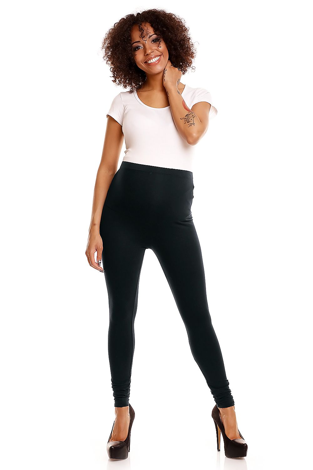 Maternity leggings model 84438 PeeKaBoo