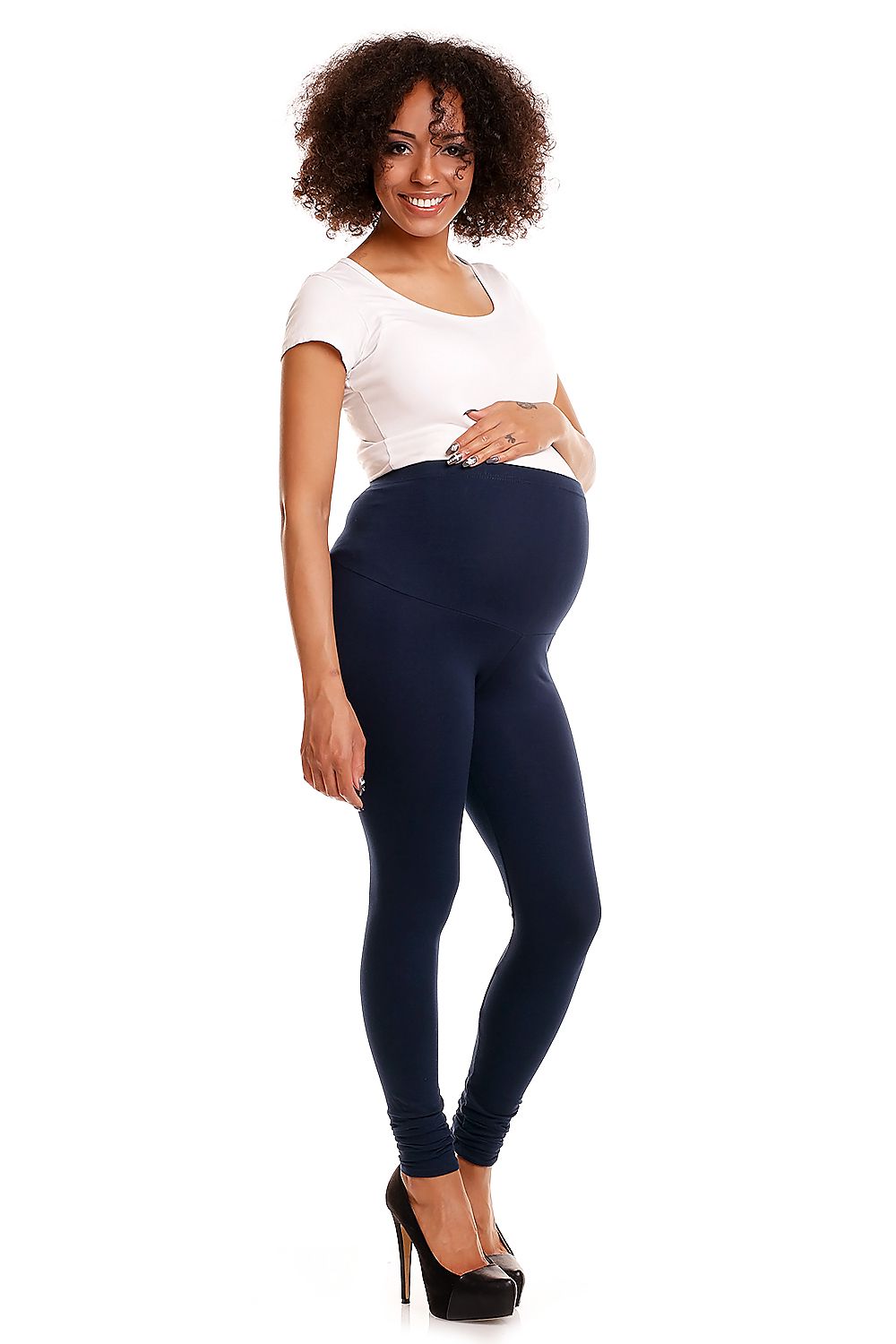 Maternity leggings model 84438 PeeKaBoo