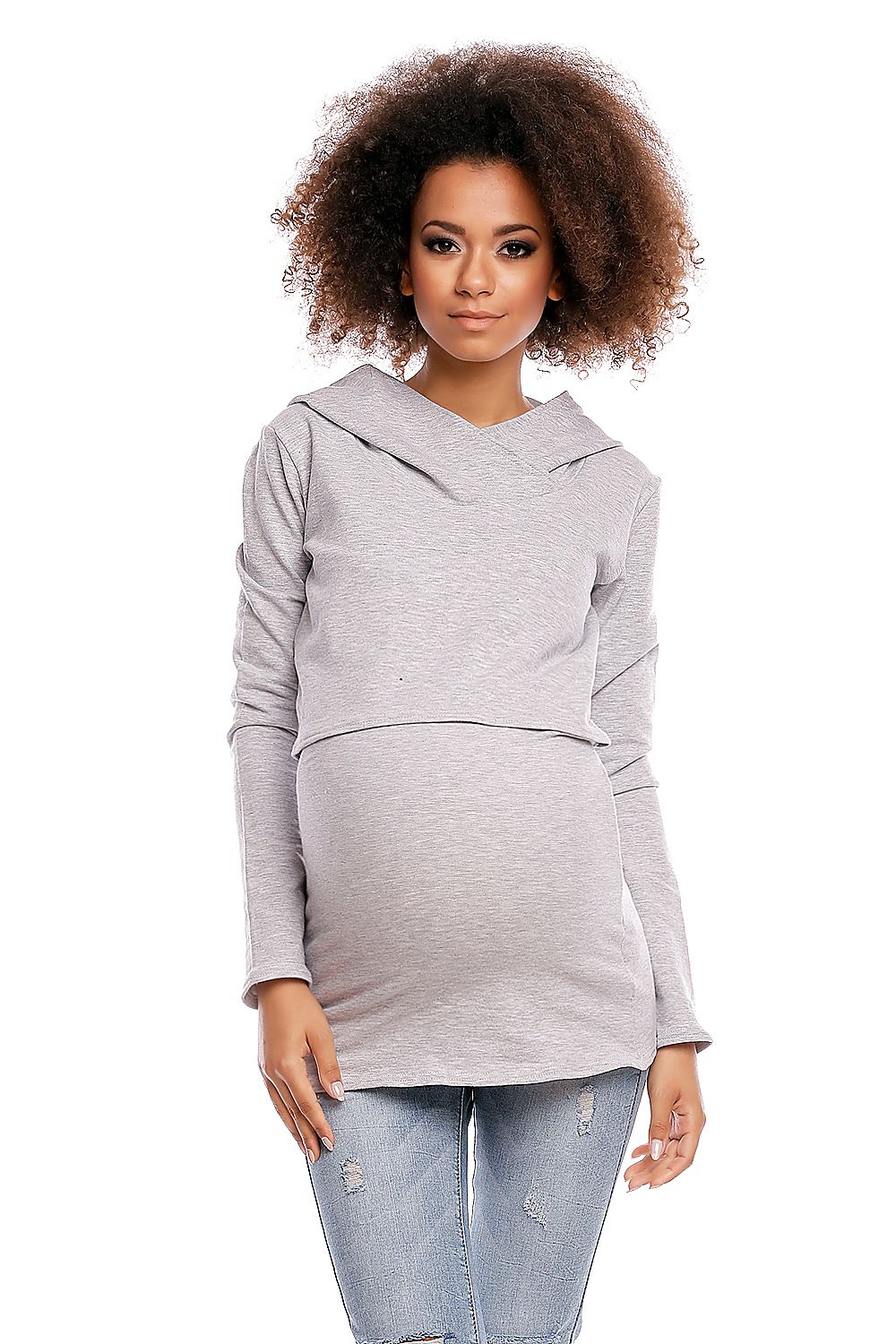 Maternity sweatshirt model 84457 PeeKaBoo