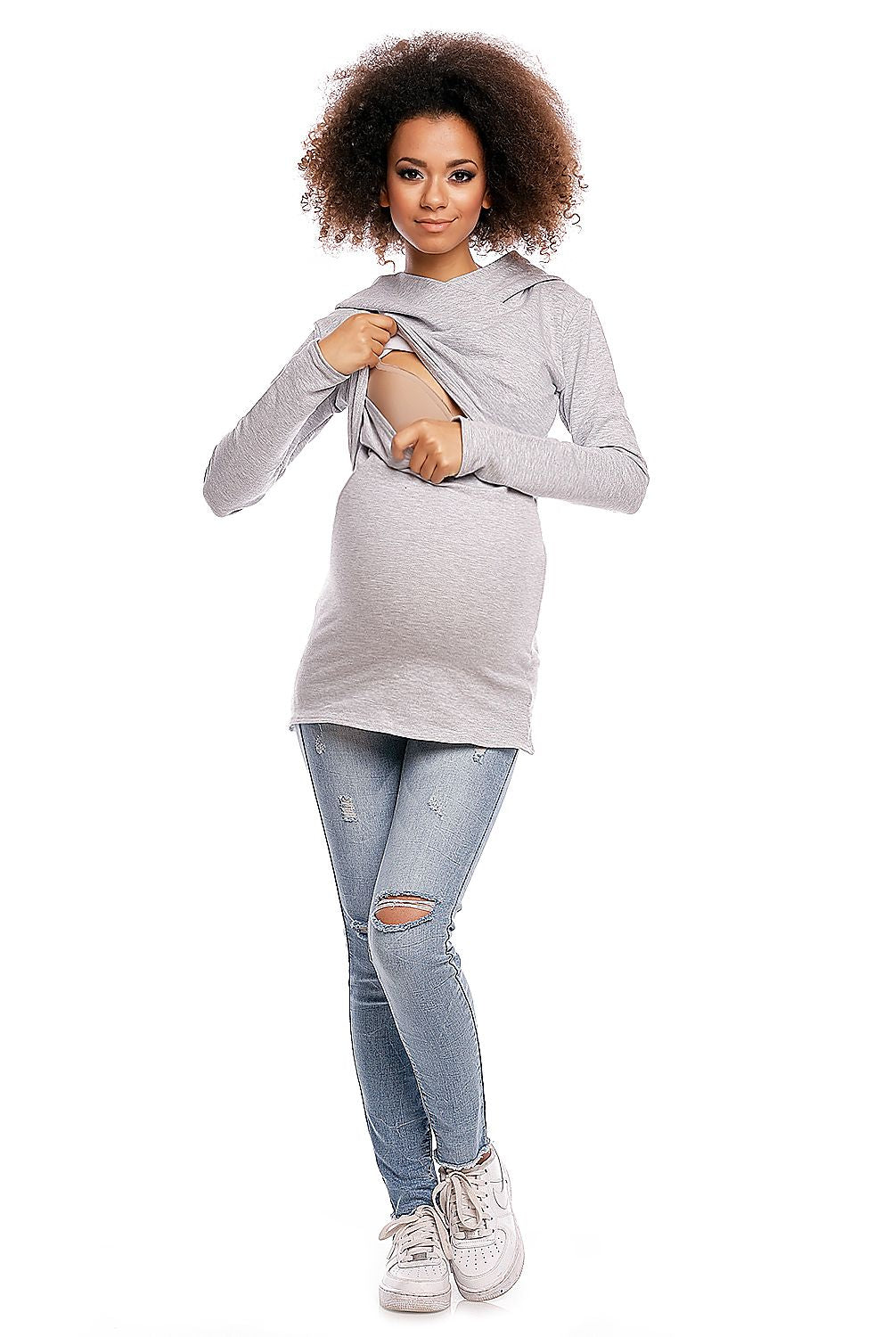 Maternity sweatshirt model 84457 PeeKaBoo