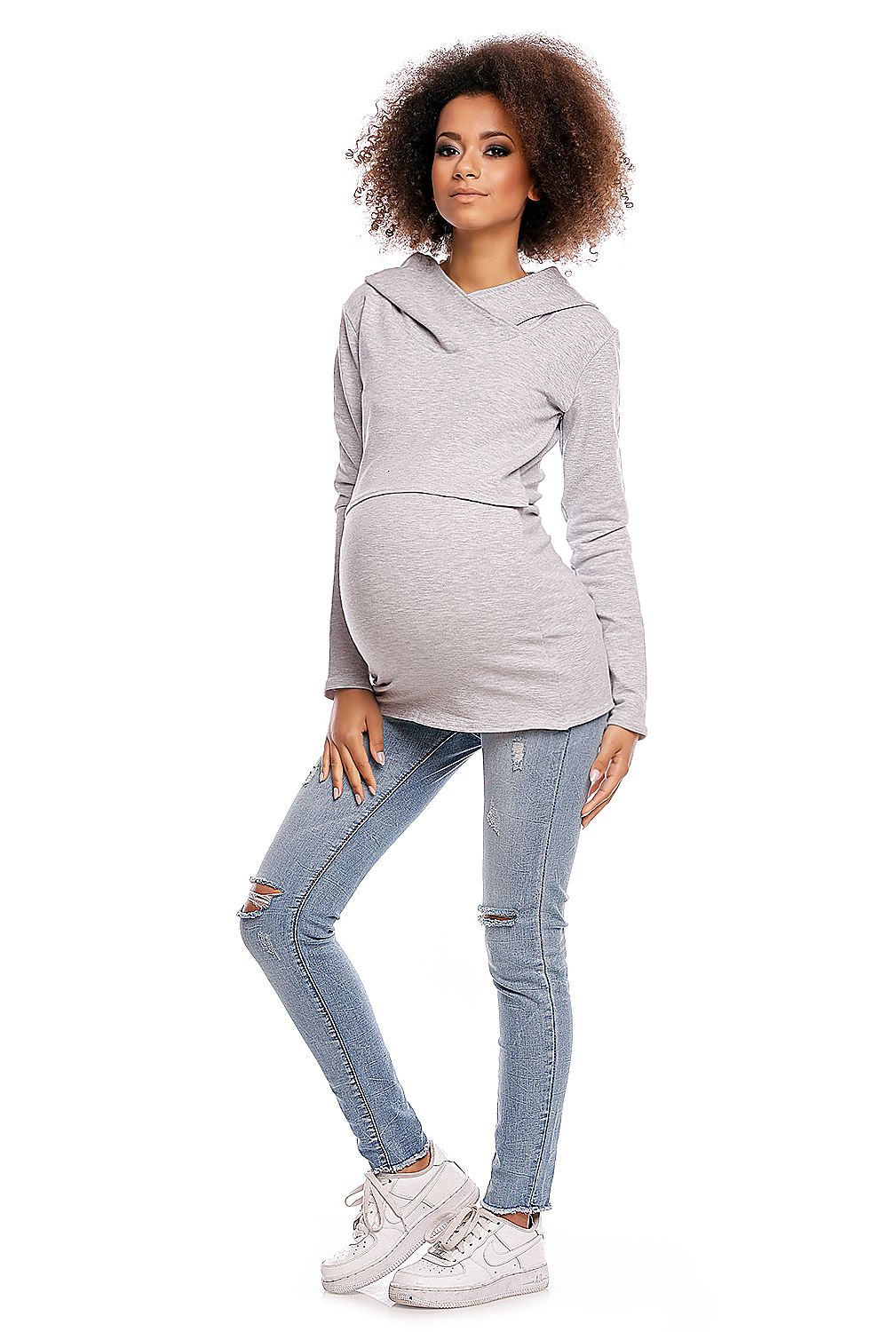 Maternity sweatshirt model 84457 PeeKaBoo